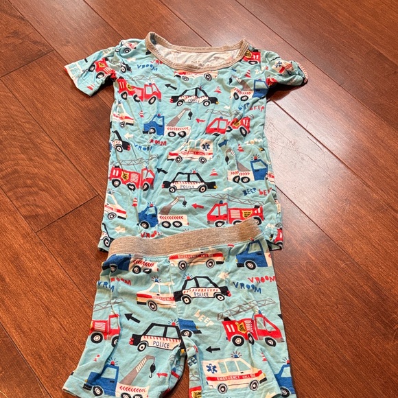 Little Sleepies Rescue Vehicles Print Pajama Set - Picture 1 of 4